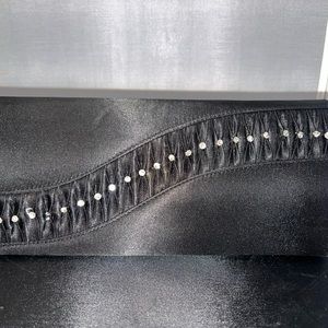 Women’s Black and Silver Clutch
